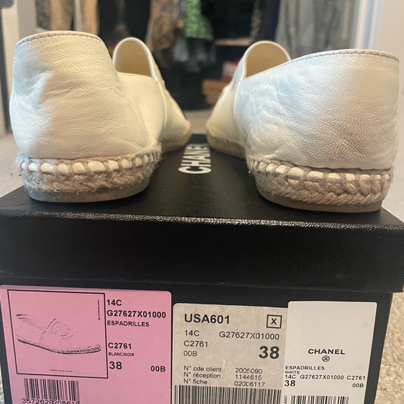 Chanel Espadrilles Blanc/Noir Size 38 - Picture 5 of 6